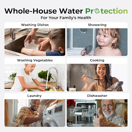 iSpring Chloramine & Heavy Metals Removal Whole House Water Filter System