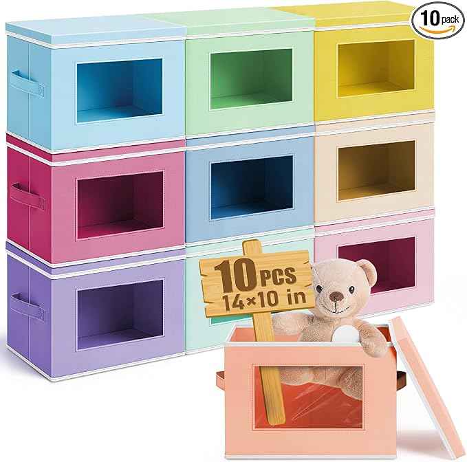 10 Pcs Fabric Storage Bins