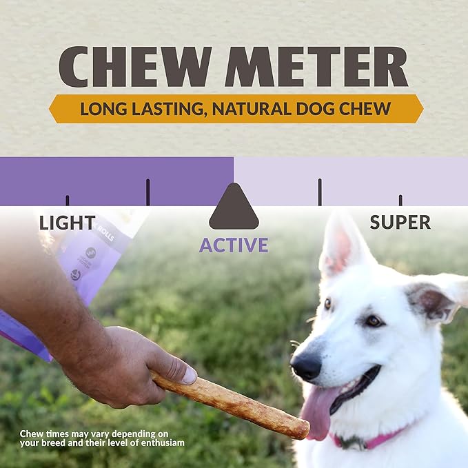 Wild Eats Collagen Chews - Stick Dog Treat for Medium & Large Dogs (10" 3ct, Real Duck) - Long Lasting, Rawhide Free, Low Fat, Grain Free Retriever Rolls