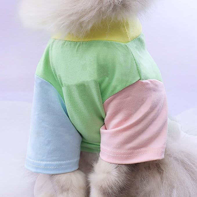 Custom Dog Birthday Shirt,Personalized Pet Apparel Print with Name Age Number,Pet Birthday Outfit,Lightweight Breathable Cotton Vest for Small Medium Large Dogs Cat (Dopamine Green, X-Large)