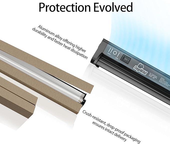 T5 HO 10.0 UVB Light for Reptiles, 39W Light Fixture Combo Kit with Switchable 5.0 & 10.0 UVB Output, 34" Fluorescent Tube UVA UVB Reptile Light for Reptile Eco-Tanks and Aquariums
