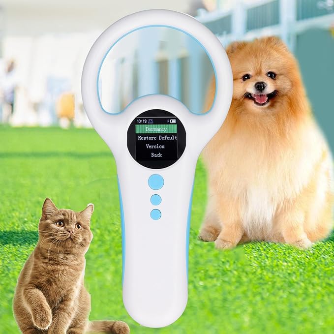 Alomejor Pet Microchip Reader Handheld ID Scanner Quick Recognition for Veterinarians and Pet Owners
