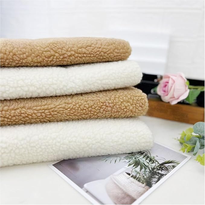 Dog Bed Pad Soft Comfortable Lamb Wool Pet Sleeping Mat Durable Pet Bed Mat for Indoor Use Gift for Dogs Cats Small Medium Large Pets (Brown)