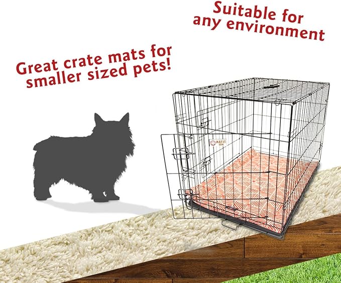 24" Charlie Salmon Orange Crate Dog Bed Mat By Majestic Pet Products