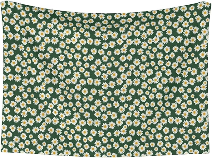 Pet Blanket for Travel and Home, Shabby Chic Flower Daisy Roses Spring Season Theme Green, Reversible Plush Dot Design with Soft Grip Texture on One Side Perfect for Car Seats Moving Vehicles
