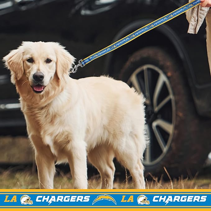 NFL PET Collar Los Angeles Chargers Dog Collar, Large Football Team Collar for Dogs & Cats. A Shiny & Colorful Cat Collar & Dog Collar Licensed by The NFL