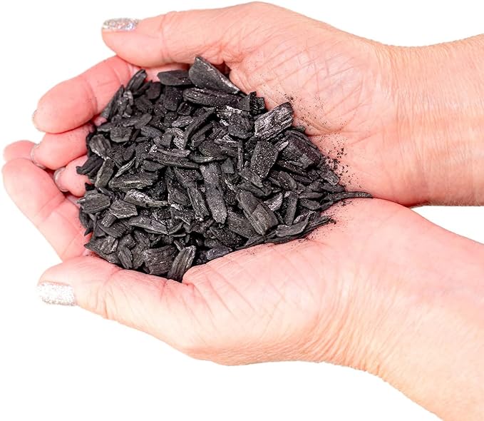 GARDENERA Horticultural Charcoal for Indoor Plants [10-Quart Bag] Black Diamond Soil Amendment for Orchids, Terrariums, and Gardening