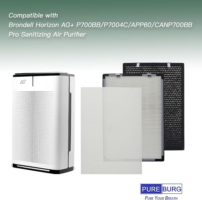 PUREBURG Replacement Filter Set Compatible