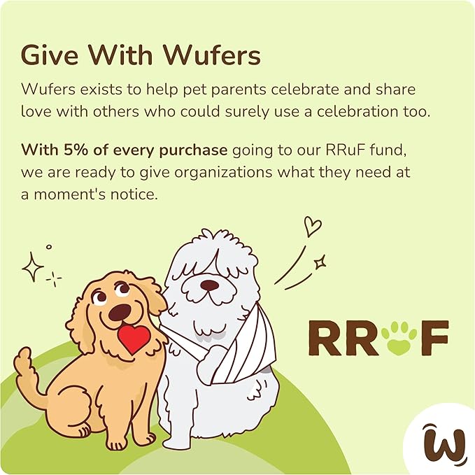 Wufers Birthday Boy Cookie Box | Gifts for Dogs | Gourmet-Decorated Treats | Made with Locally Sourced Ingredients (Blue - Birthday Boy)