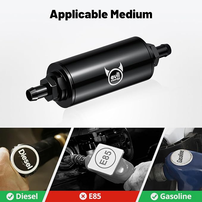 EVIL ENERGY Inline Fuel Filter 100 Micron