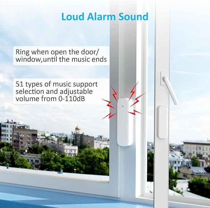 Wireless Door Chime, Door Open Sensor Alarm When Entry Business/Office/Store