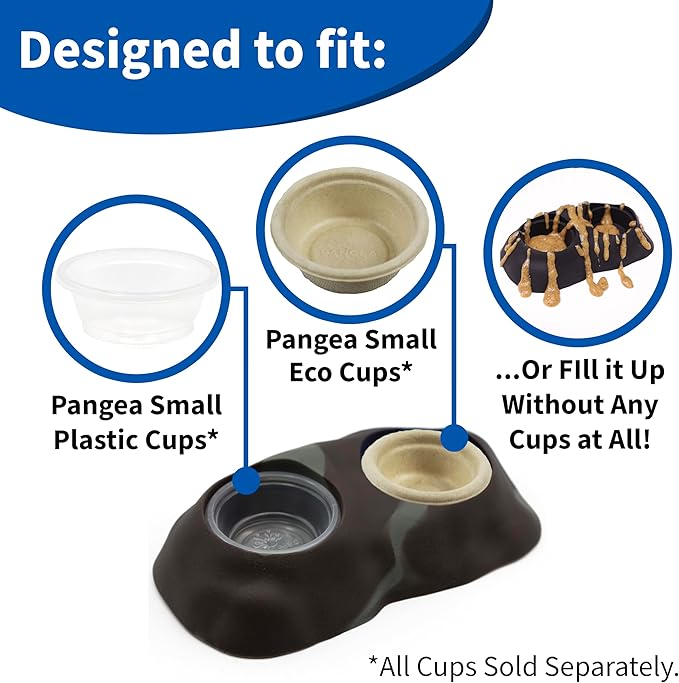 Pangea Ultimate Eco Dish, Crested Gecko Food and Water Bowl for Terrestrial Lizards, Durable Silicone Feeding Accessory for Reptile Terrariums 3.125in x 5.5in (Mossy Pine)