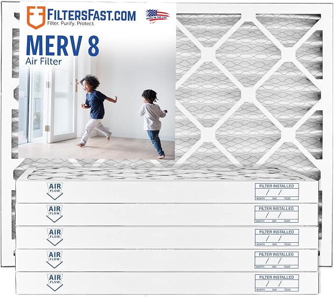 Filters Fast 30x36x2 Pleated Air Filter Merv 8, 2” AC Furnace Air Filters