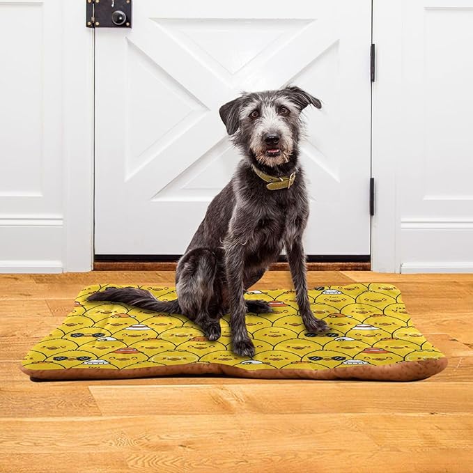 Pet Bed Cute Funny Ducks Dog Bed Mat Absorbing Non Slip Pad Pet Sleeping Mat for Small, Medium, and Large Dogs Puppy Cat 36 in x 24 in