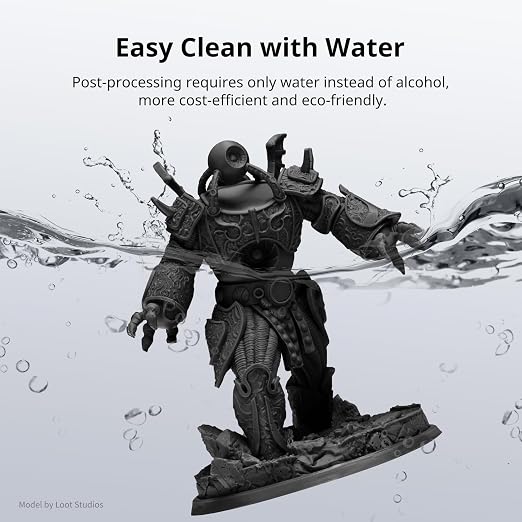 ANYCUBIC Water Washable 3D Printer Resin 2.0 Bundle, 405nm High Precision