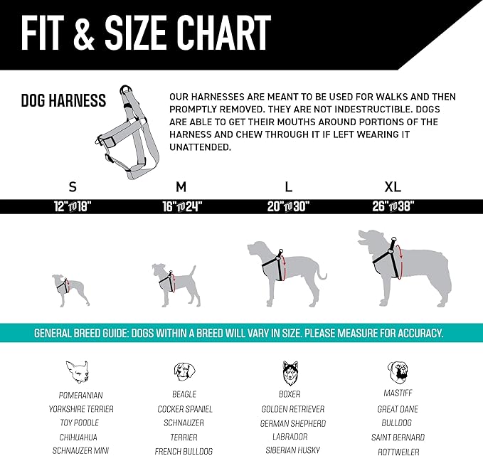 Wolfgang Heavy Duty Adjustable Dog Harness, Pull-Tested to Over 800 lbs for Walking & Training, NewMoon Print, Extra Large