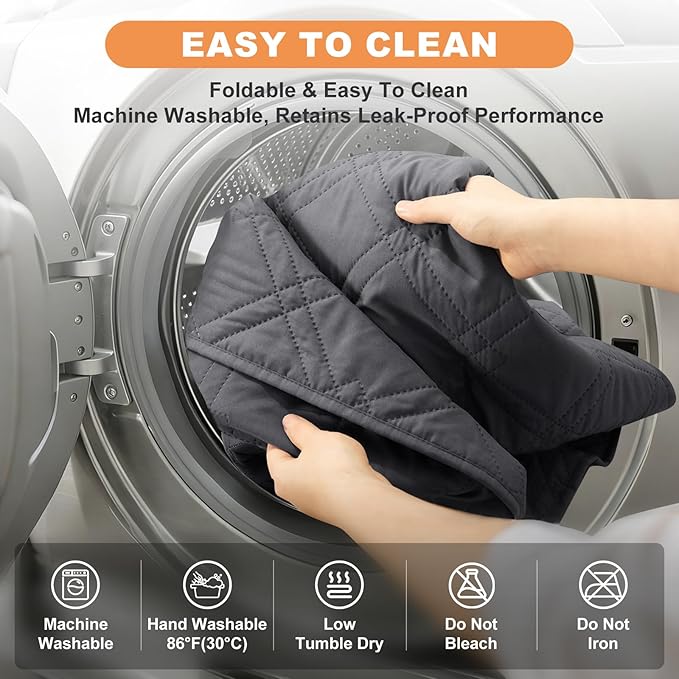 100% Waterproof Dog Couch Protector, Triple-Layer Waterproof Dog Bed Cover Pet Blanket Reversible 2-Tone Sofa Shield, Non-Slip Furniture Guard for Pets(35×71 Inch, Gray+Gray)