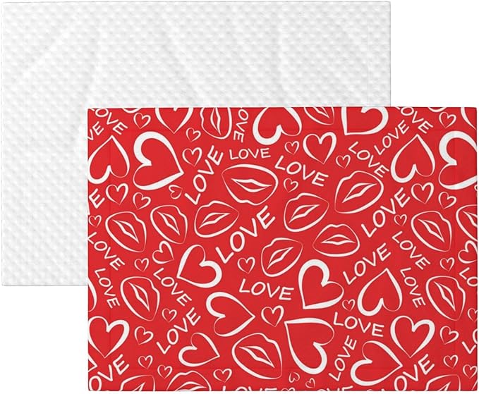 Reversible Dog Blanket for Beds Couches, Abstract Seamless Love Pattern Valentines Day, Double Sided Cat Blanket with Textured Dot Feel and Smooth Feel for Seasonal Comfort All Year