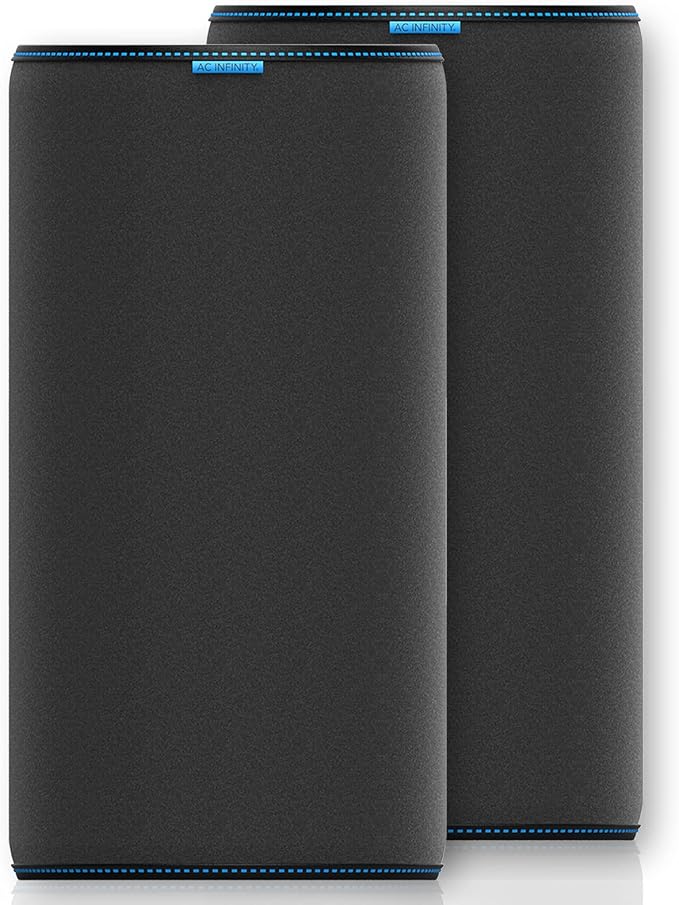 AC Infinity Pre-Filter Cloth 12”, Replacement Inline Filter Sleeve 2-Pack