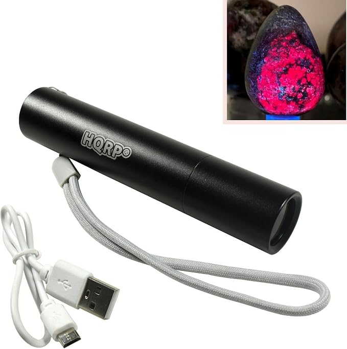 Flashlight for Fluorescence/Glowing Mineral Crystal Lightweight Powerful 3 Watt