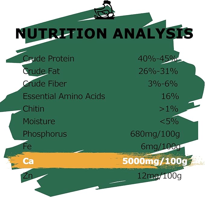 Dried BSF Larvae for Chickens - Non-GMO Poultry Feed Supplement, 85X More Calcium Than Mealworms, 10LB Grub Worms Perfect for Molting & Laying Hens, Ducks, and Wild Birds