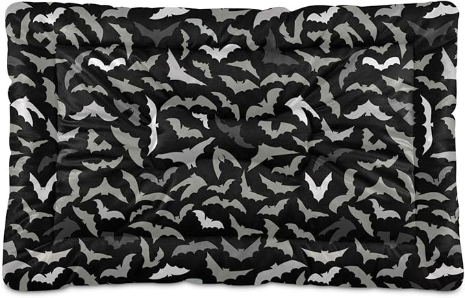 Halloween Bats Pet Bed Cute Dog Bed Mat Absorbing Non Slip Pad Pet Sleeping Mat for Small, Medium, and Large Dogs Puppy Cat 24 in x 18 in