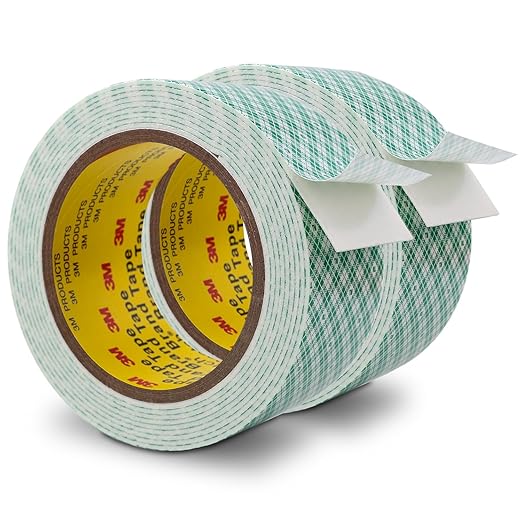 Double Sided Foam Tape 2" x 10Ft 2 Pack White Double Coated Urethane Adhesion Polyurethane Tape for Bonding Attaching Mounting Interior Signage Nameplates DIY Card
