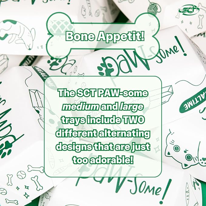 Southern Champion Tray, Medium Disposable Pet Food Bowl, 1 Cup (50 Quantity) Cat Tray, Travel Pet Bowl, Feeding Cats and Dogs, Wet Dry Food, Indoor and Outdoor, One Cup Capacity