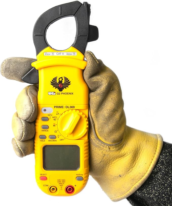 UEi DL369 Digital Clamp Meter HVAC Auto-Ranging 4000 Counts Volt Meter AC Amp