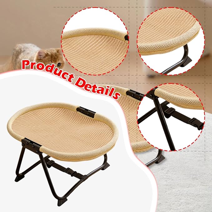 Elevated Pet Bed Furniture Accessory Indoor with Storage Bag Up