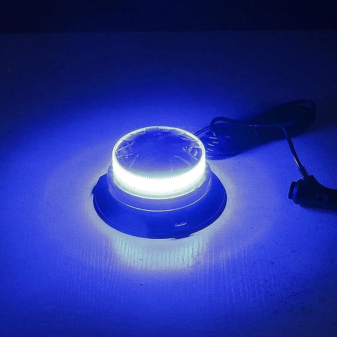 AUXMOTEC Blue Led Emergency Strobe Beacon Lights Bar