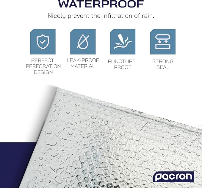 500-Pack Insulated Silver Thermal Bubble Mailers 8 x 11 - Waterproof Metallic Foil Self-Sealing Padded Envelopes for Cold Shipping, Perishables, Food, Cosmetics, Pharmaceuticals
