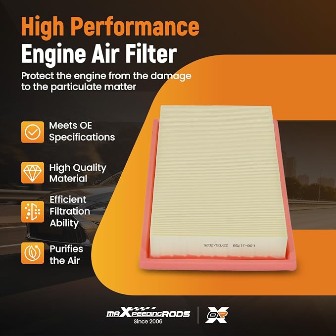 maXpeedingrods CA11759 LX3811 Engine Air Filter Fit