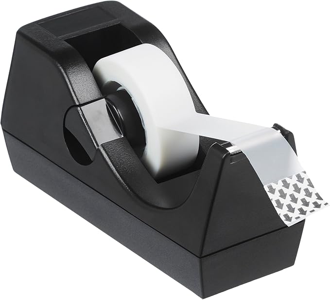 Amazon Basics Weighted Office Desk Tape Dispenser - 3-Pack