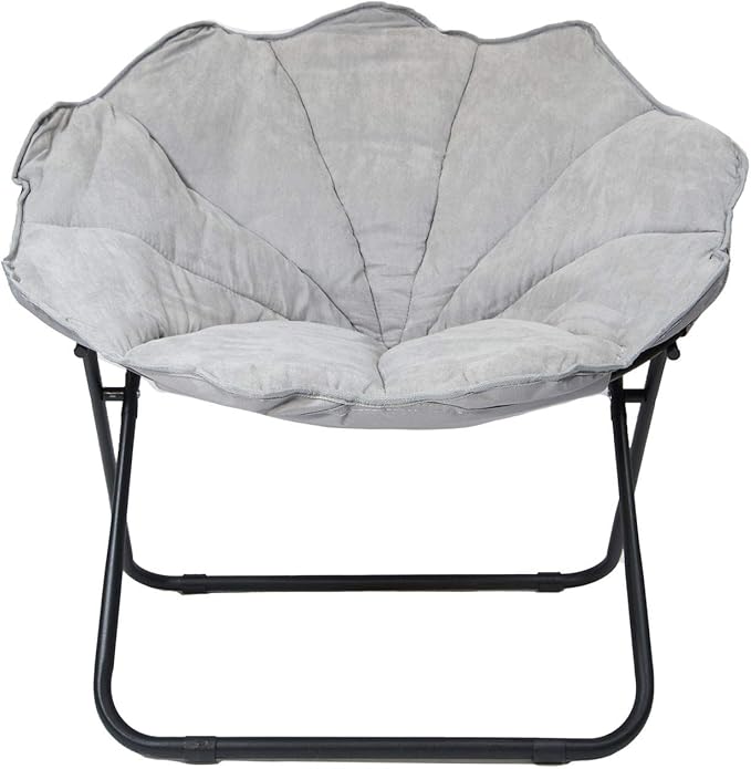 Elegant Home Fashions Pet Bed with Microfiber Cover Cushion, Grey (PET-1003)