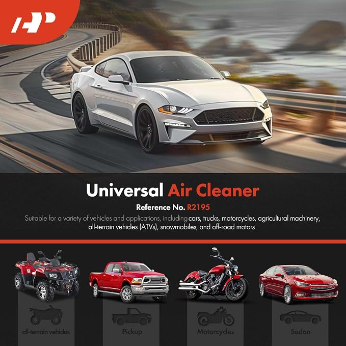 A-Premium Universal Air Cleaner Filter Assembly