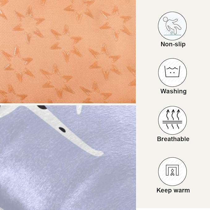 Funny Cartoon Dalmatian Dogs Pet Bed Cute Dog Bed Mat Absorbing Non Slip Pad Pet Sleeping Mat for Small, Medium, and Large Dogs Puppy Cat 24 in x 18 in