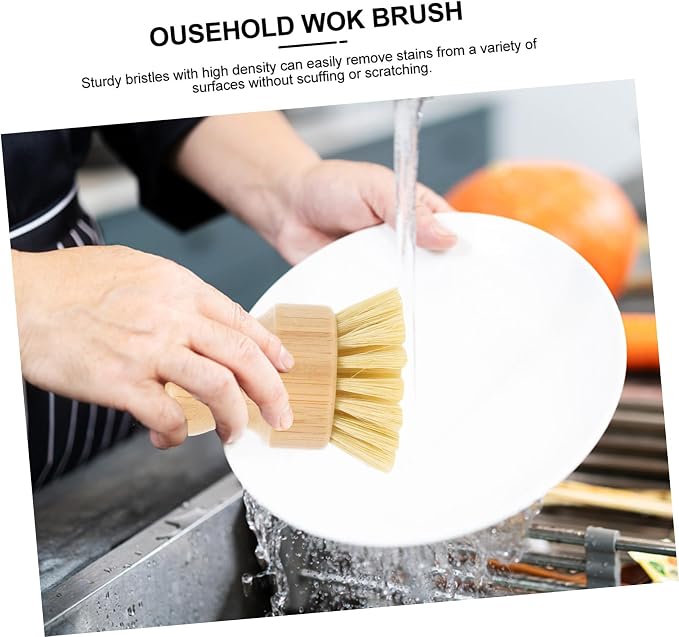 Multi-Function Pot Brush Natural Vegetable Scrubber