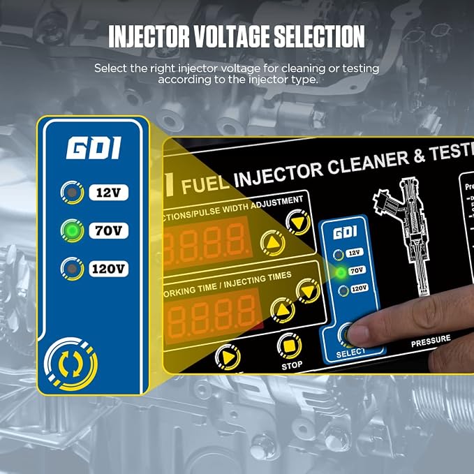 AUTOOL GDI Fuel Injector Cleaner & Tester 110V Ultrasonic Wave Fuel Injection