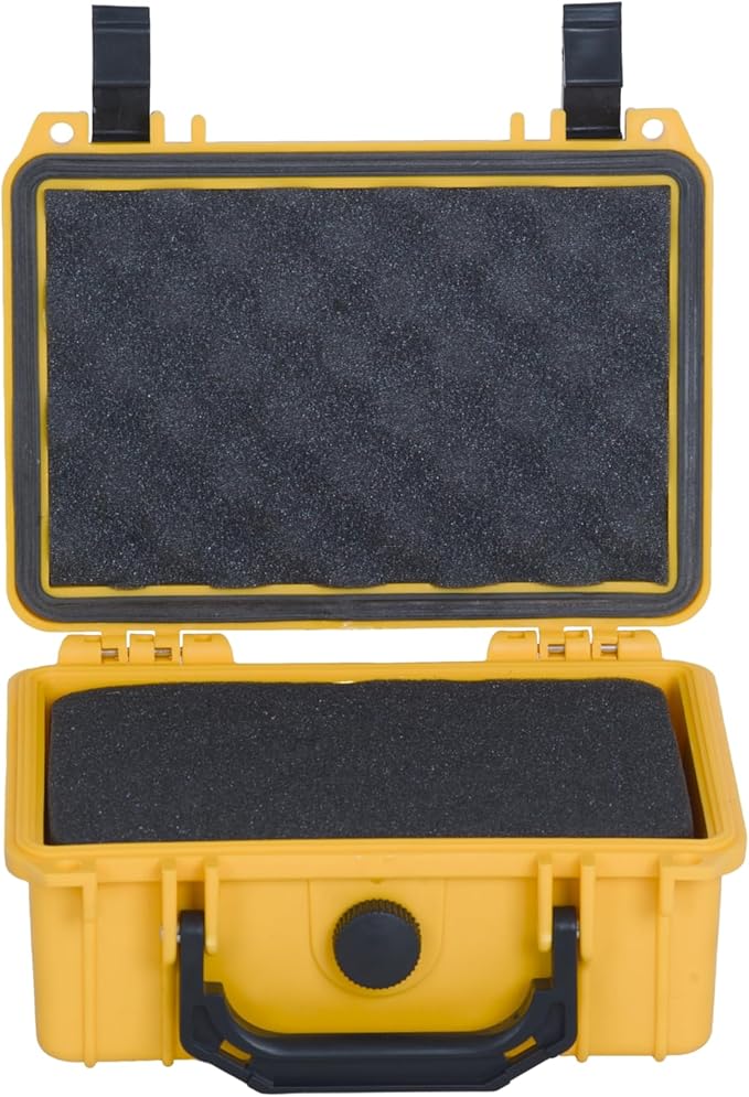 MEIJIA IP67 waterproof hard compact case, Customizable Fit Foam, 8.12”x6.56”x