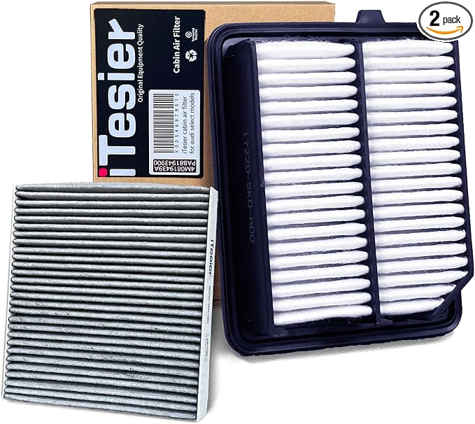Engine & Cabin Air Filter Kit for CRV 2.0L Hybrid, Replaces 17220-5K0-A00