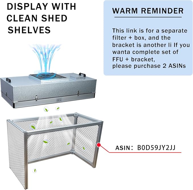 HEPA H14-Filter Laminar Flow Hood Updated FanFilter Unit（Include HEPA