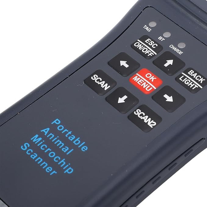 FILFEEL Handheld Pet Microchip Scanner Low Frequency Reader with for Animal Ear Tag and High Accuracy Microchip Identification (#1)