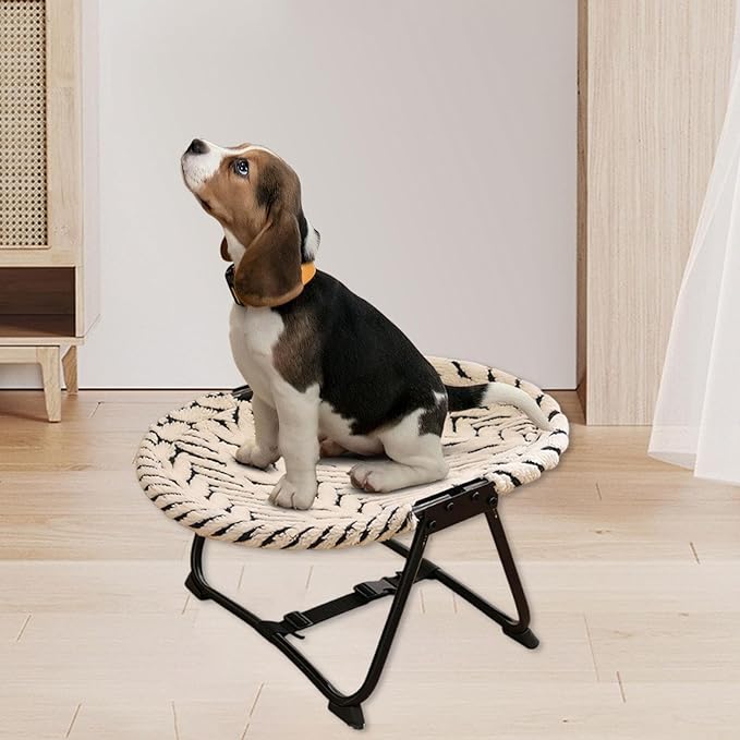 Elevated Pet Bed Furniture Lightweight Portable Gifts up Multifunctional Foldable Outdoor Accessory Pet Supplies, Cottons