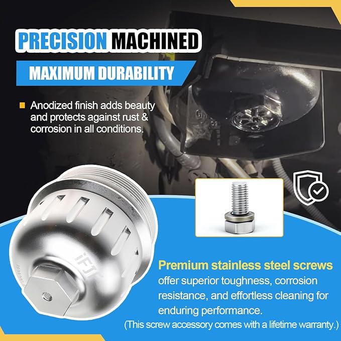 iFJF TP1015 Fuel Filter and 134001 Housing Cap Replacement