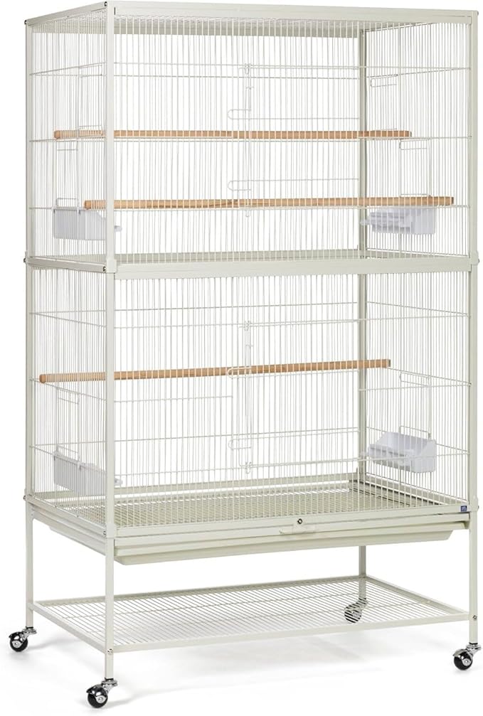 Maykoosh Iron Bird Cage - Spacious Flight Cage with Durable Ironwork & Perches
