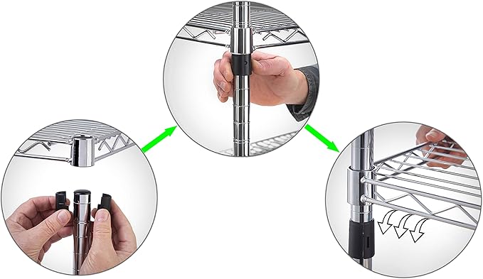 24" Deep x 30" Wide x 86" Height Wire Shelving Kit | 8-Tier | NSF Commercial Storage Rack Unit