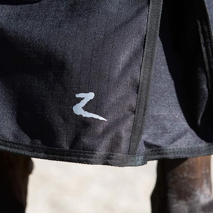 HORZE Nevada Heavy Weight 1200D Waterproof Horse Winter Turnout Blanket (400g Fill) - Black - 78 in
