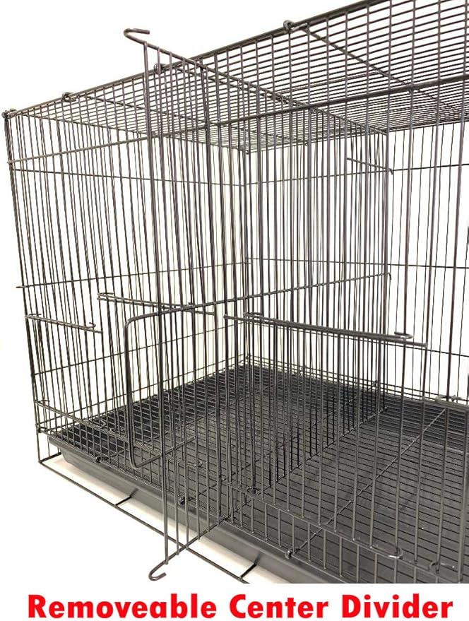 Lot of Breeding Bird Flight Cages for Canary Parakeet Aviaries Budgies Lovebird Finch (Large 30" White Divider)