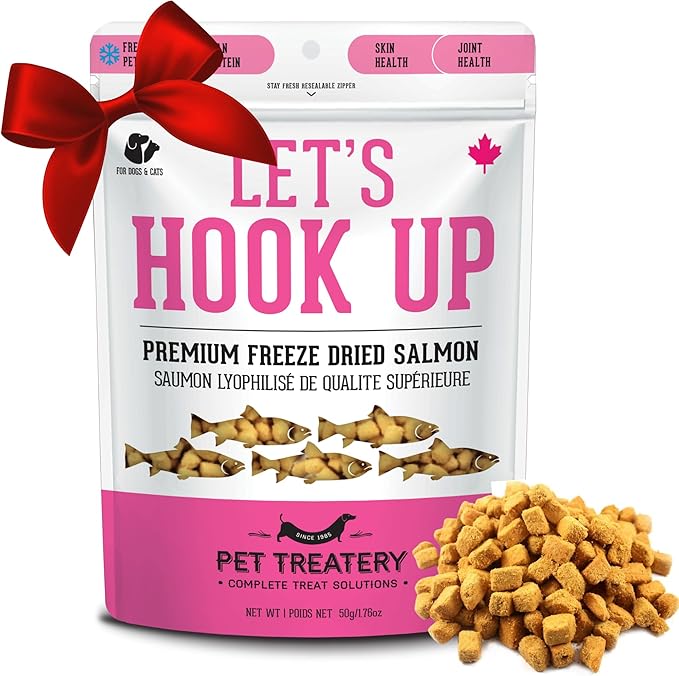 The Granville Island Pet Treatery Dehydrated Wild Salmon Treats for Dogs & Cats (1.76 oz, Pack of 1) Single Ingredient to Maintain Nutrients Vitamins and Healthy Oils Made in Canada